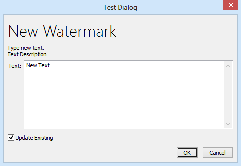 Custom Dialog